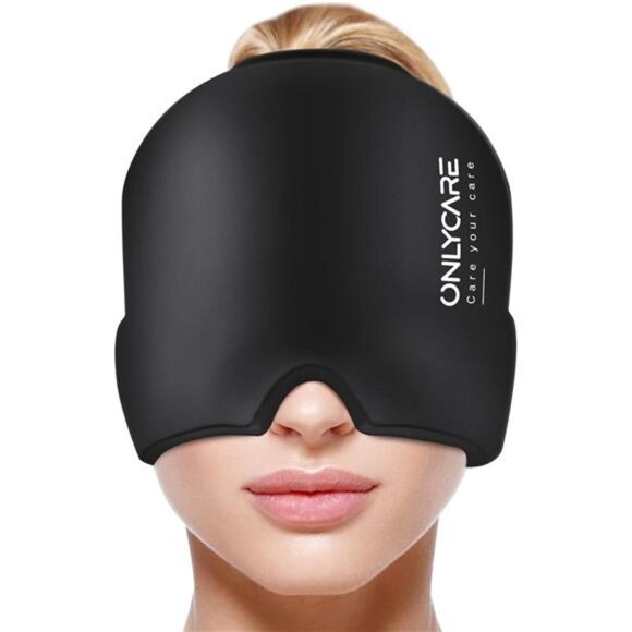 Migraine Relief Cap, Soothing Headache Hat, Upgraded Odorless Gel Ice Head Wrap - Picture 1 of 6